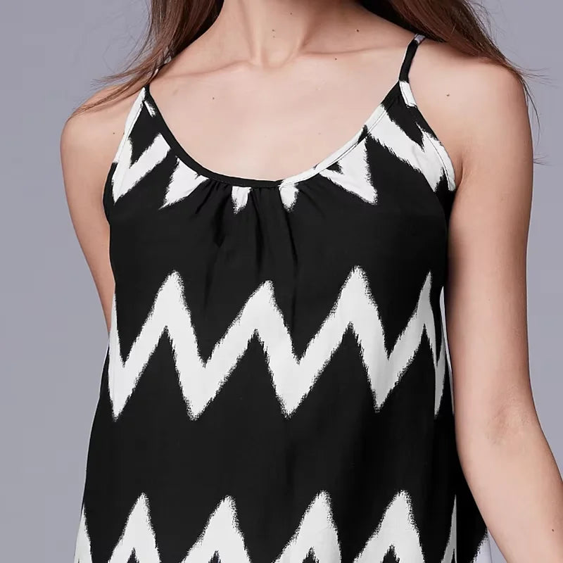 Dress Ripple Fringe Strap Beach